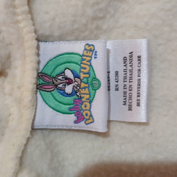 Vintage baby looney tunes tweety bird one piece warm pale yellow 0-6 months - Picture 6 of 11